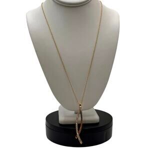 Touchstone Crystal by Swarovski‎ Gold Plated Chain and Crystal Why Not Pendant